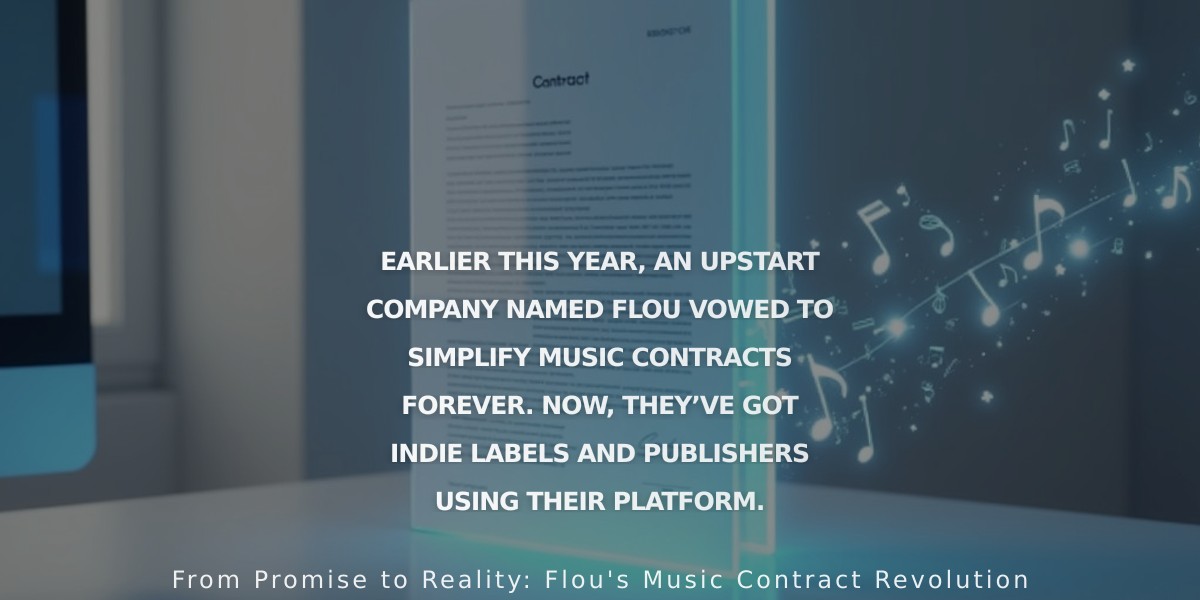 Indie Labels Embrace Flou's Music Contract Platform, Signaling a Shift in Industry Deal-Making