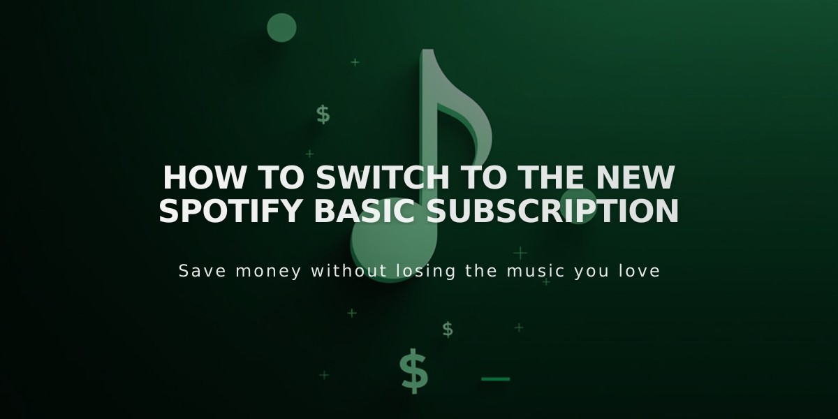 Switch to Spotify Basic: A Step-by-Step Guide for Premium Users