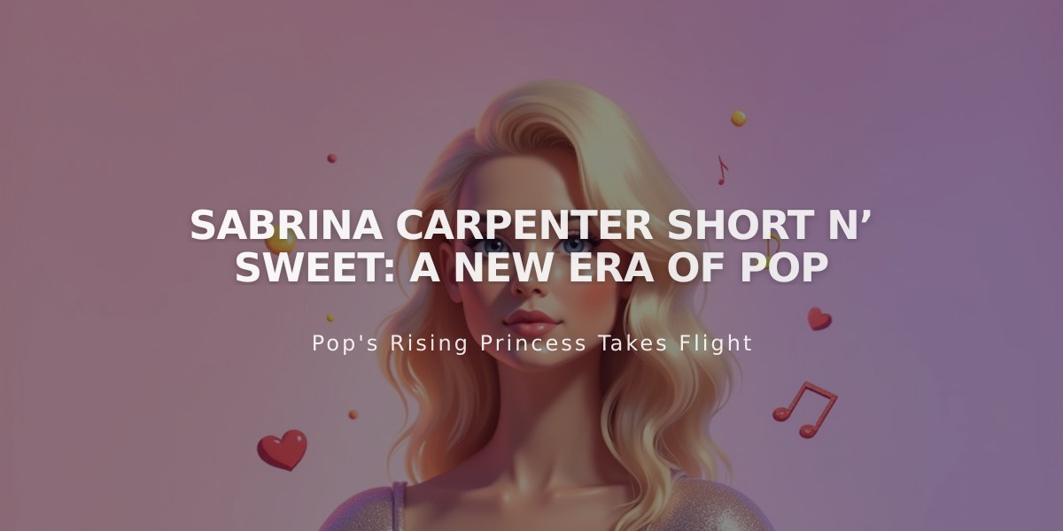 Sabrina Carpenter's Short n' Sweet Takes Billboard Charts by Storm