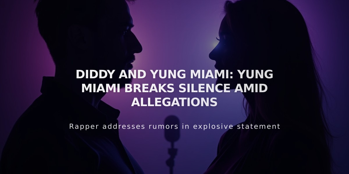 Yung Miami Addresses Diddy Allegations: "I Wasn't Around at the Time"