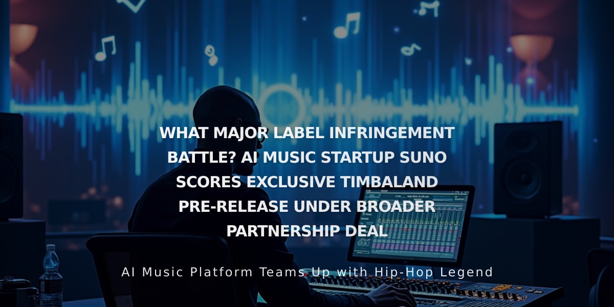 AI Music Startup Suno Partners with Timbaland Despite Major Label Lawsuits