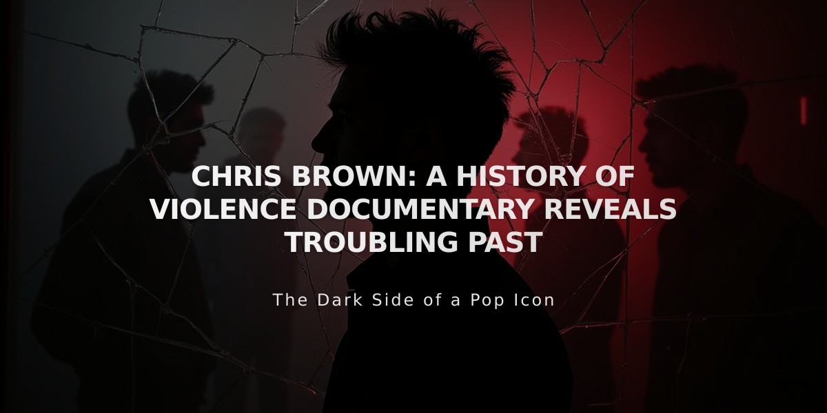 Chris Brown: New Documentary Exposes Pattern of Alleged Violence and Abuse