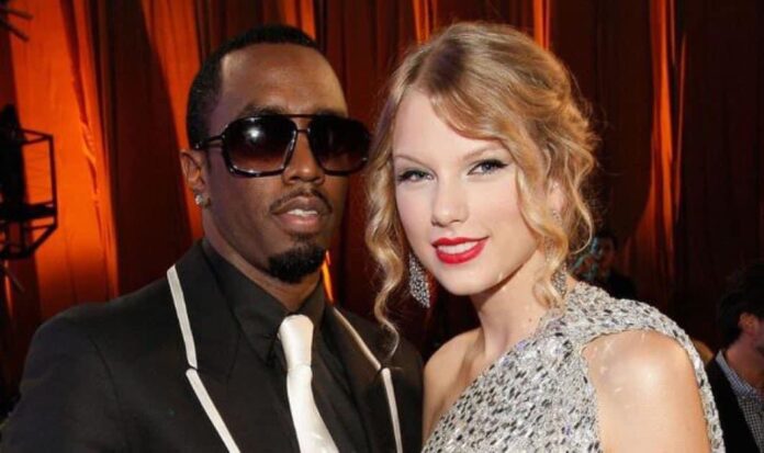 Diddy and Swift posing together