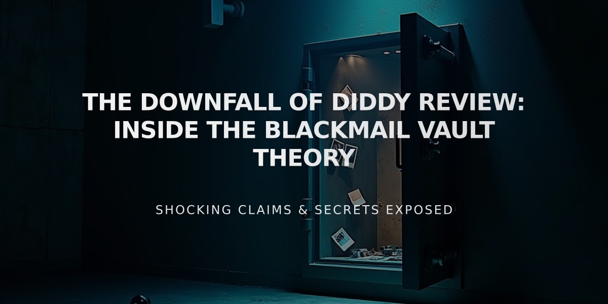 The Diddy Blackmail Vault: Hollywood's Most Feared Secret Exposed