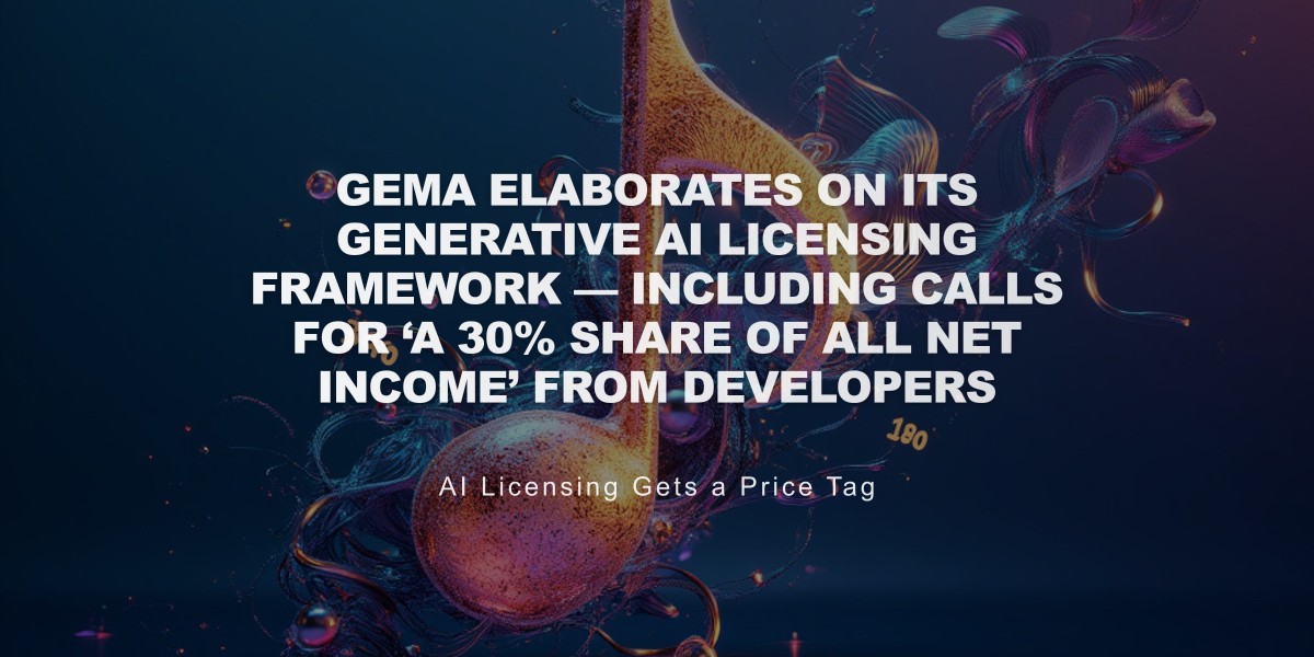 GEMA Unveils AI Licensing Strategy, Demands 30% Revenue Share from AI Music Developers