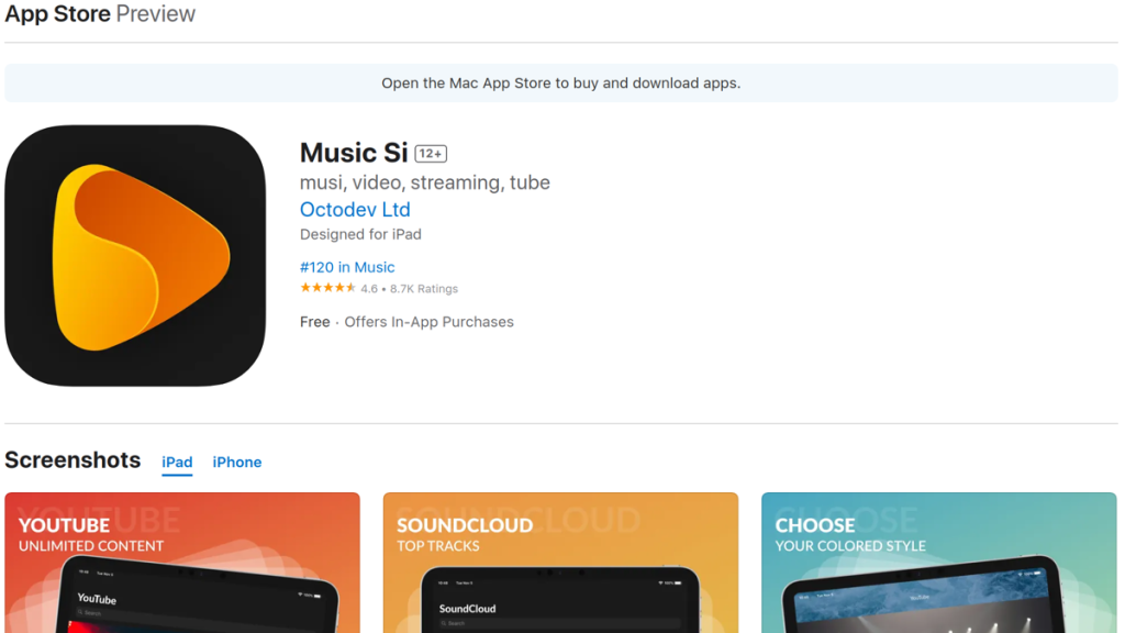 Musi app clones in App Store