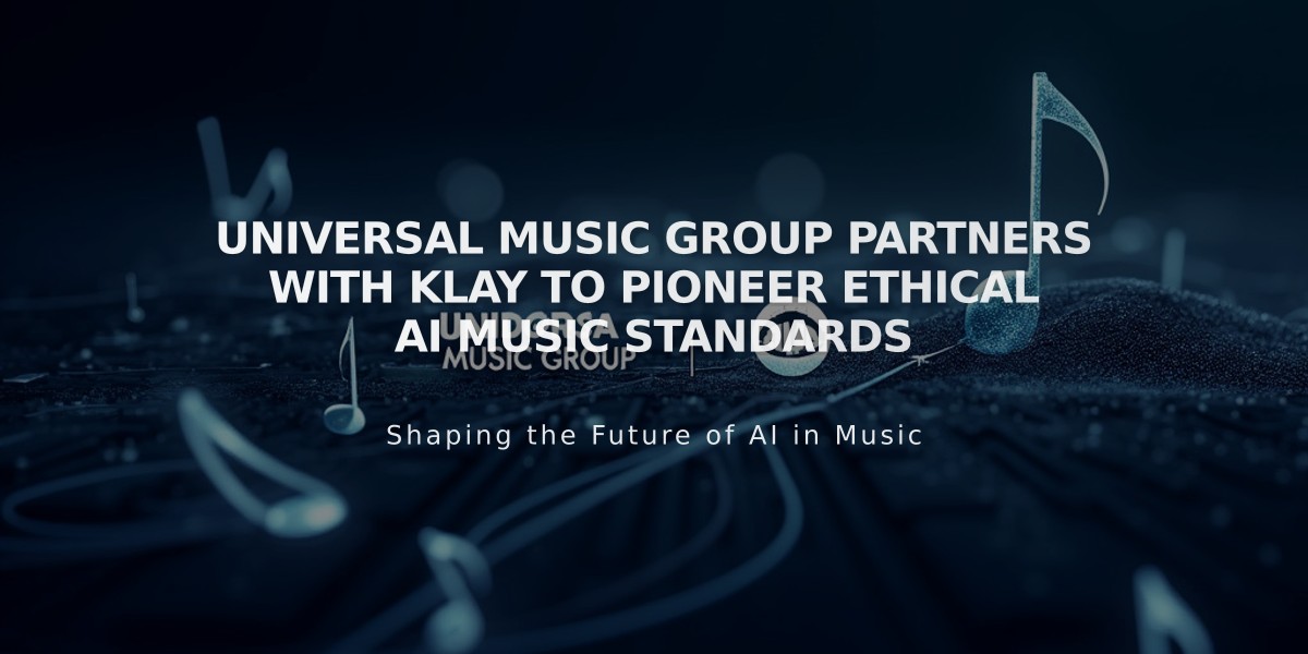 Universal Music Group Partners with KLAY to Pioneer Ethical AI Music Standards