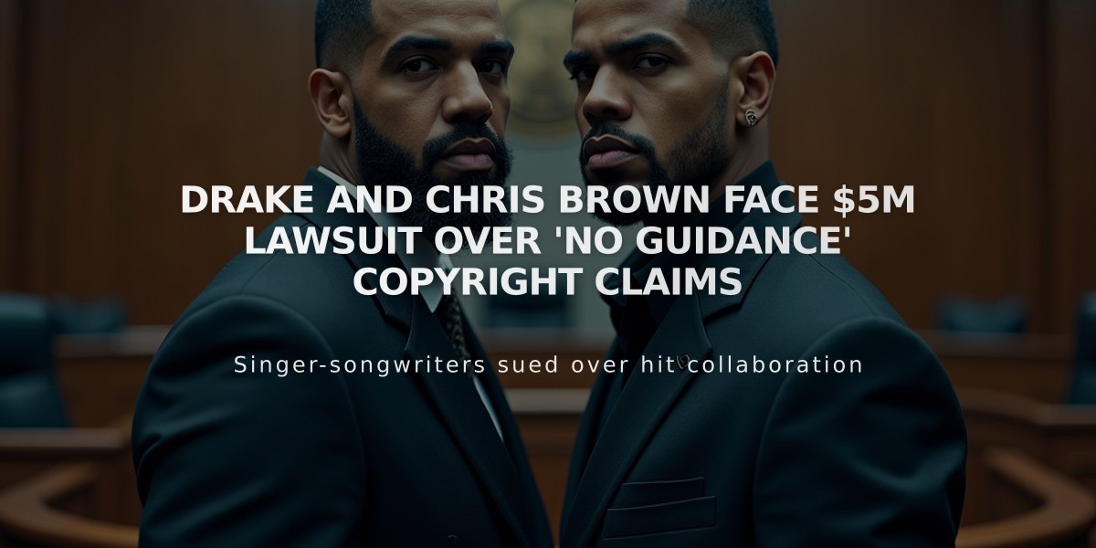 Drake and Chris Brown Face $5M Lawsuit Over 'No Guidance' Copyright Claims