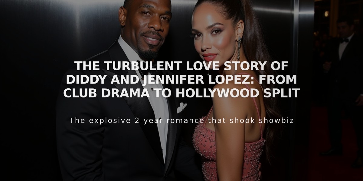 The Turbulent Love Story of Diddy and Jennifer Lopez: From Club Drama to Hollywood Split