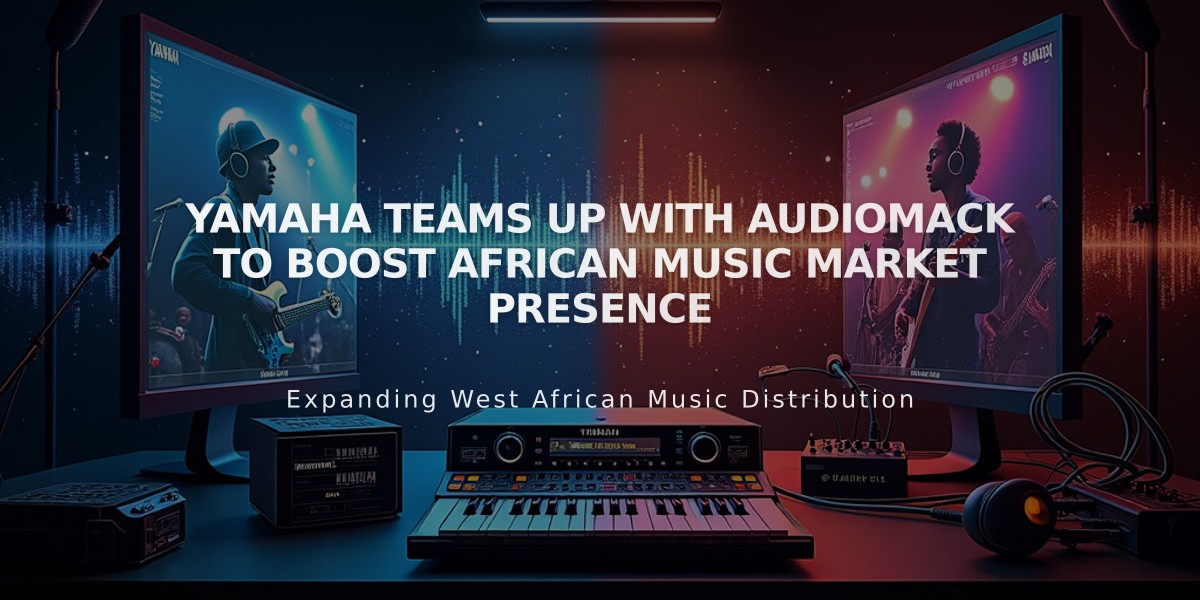 Yamaha Teams Up with Audiomack to Boost African Music Market Presence