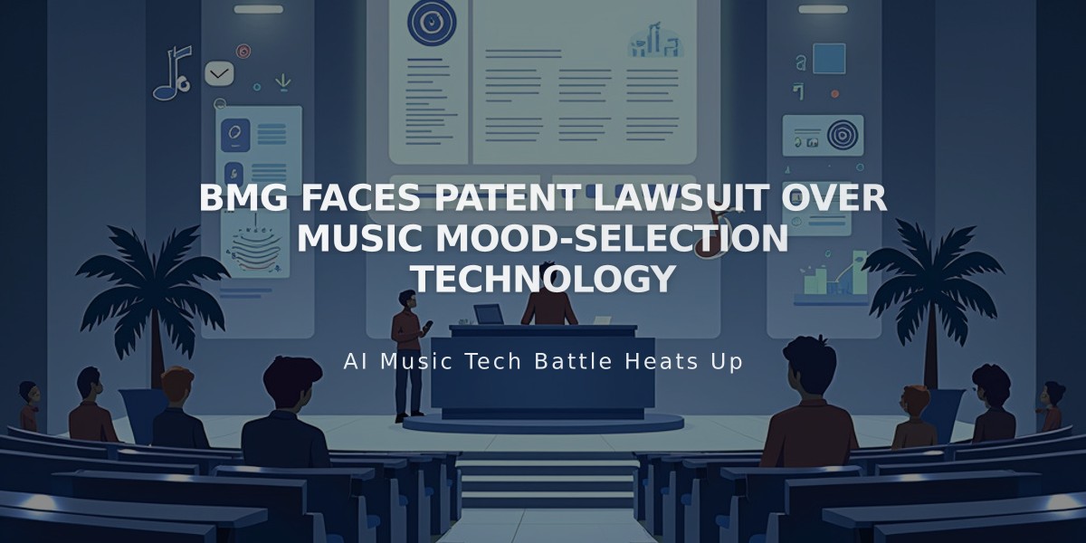 BMG Faces Patent Lawsuit Over Music Mood-Selection Technology