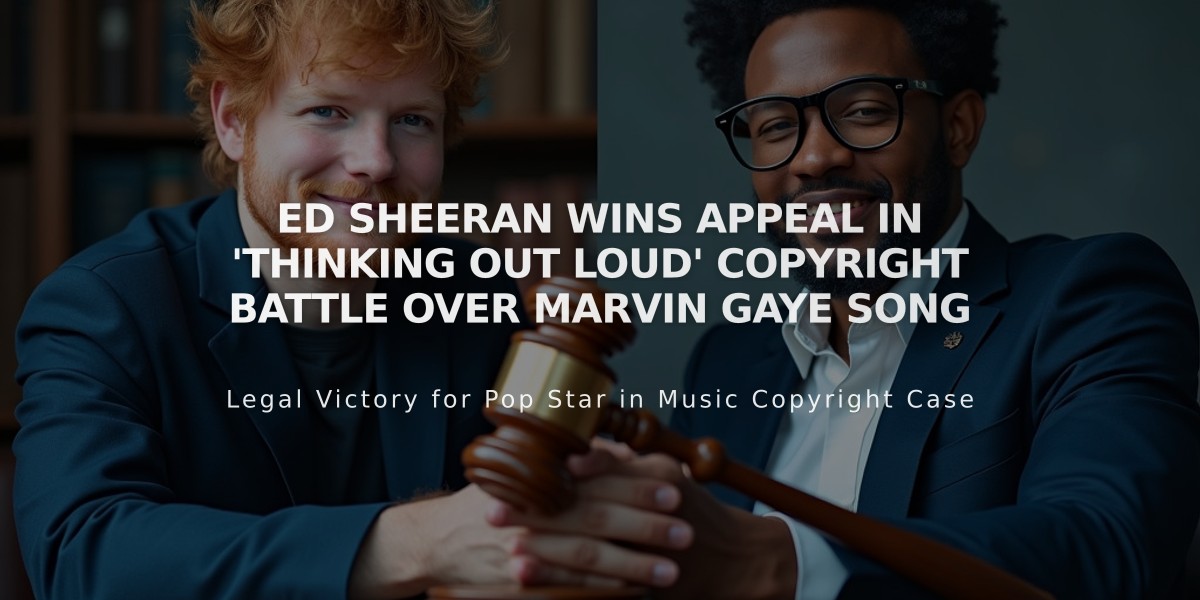 Ed Sheeran Wins Appeal in 'Thinking Out Loud' Copyright Battle Over Marvin Gaye Song