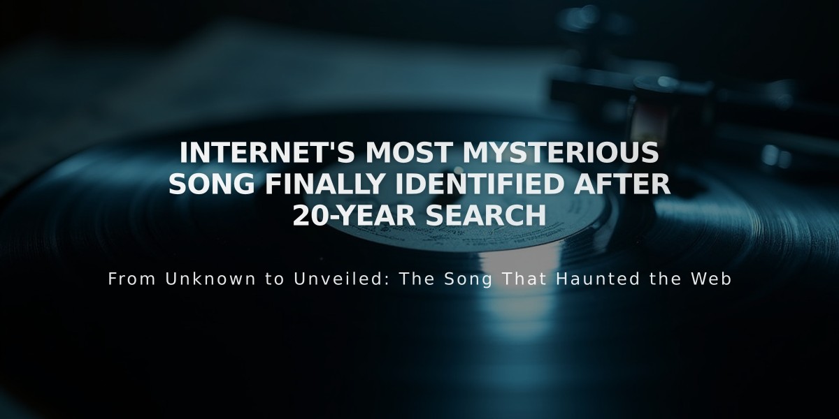 Internet's Most Mysterious Song Finally Identified After 20-Year Search