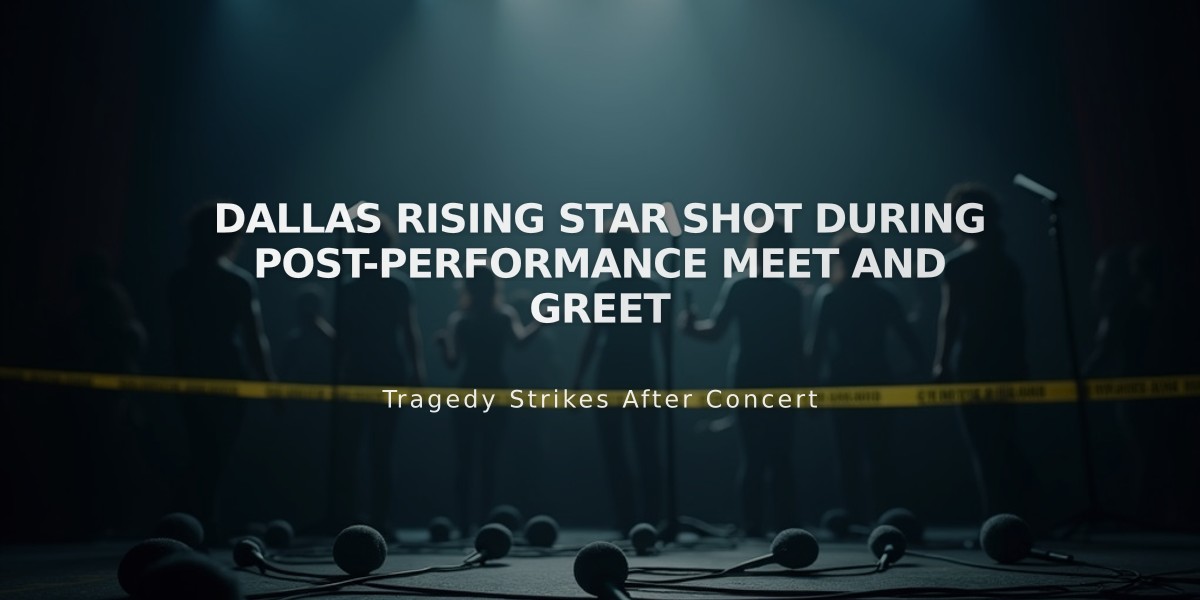 Dallas Rising Star Shot During Post-Performance Meet and Greet