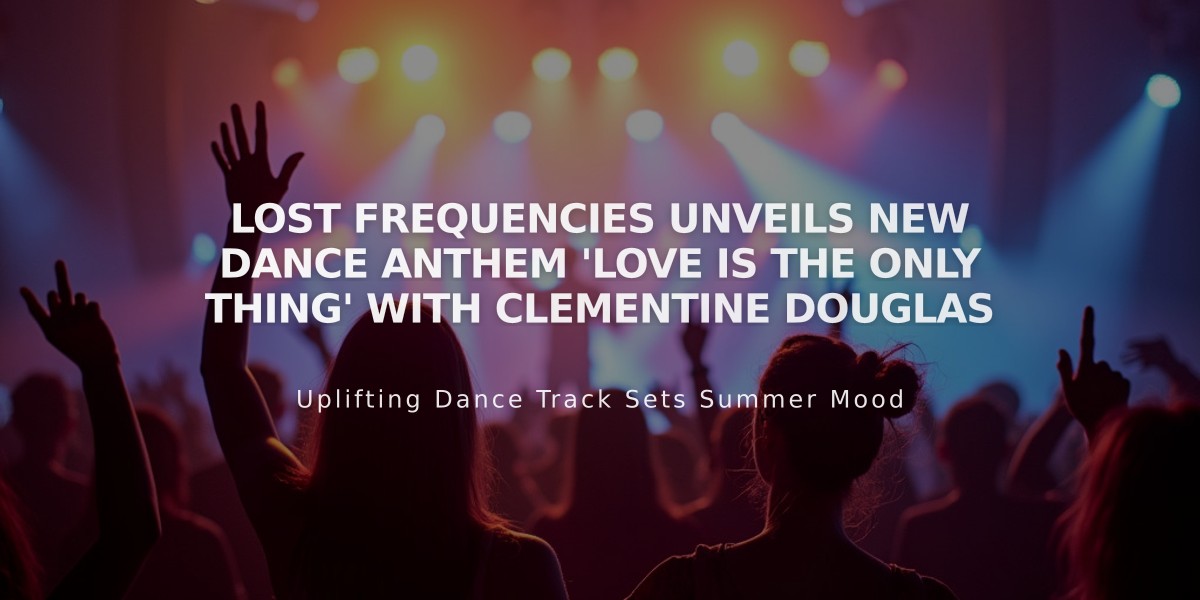 Lost Frequencies Unveils New Dance Anthem 'Love Is The Only Thing' with Clementine Douglas