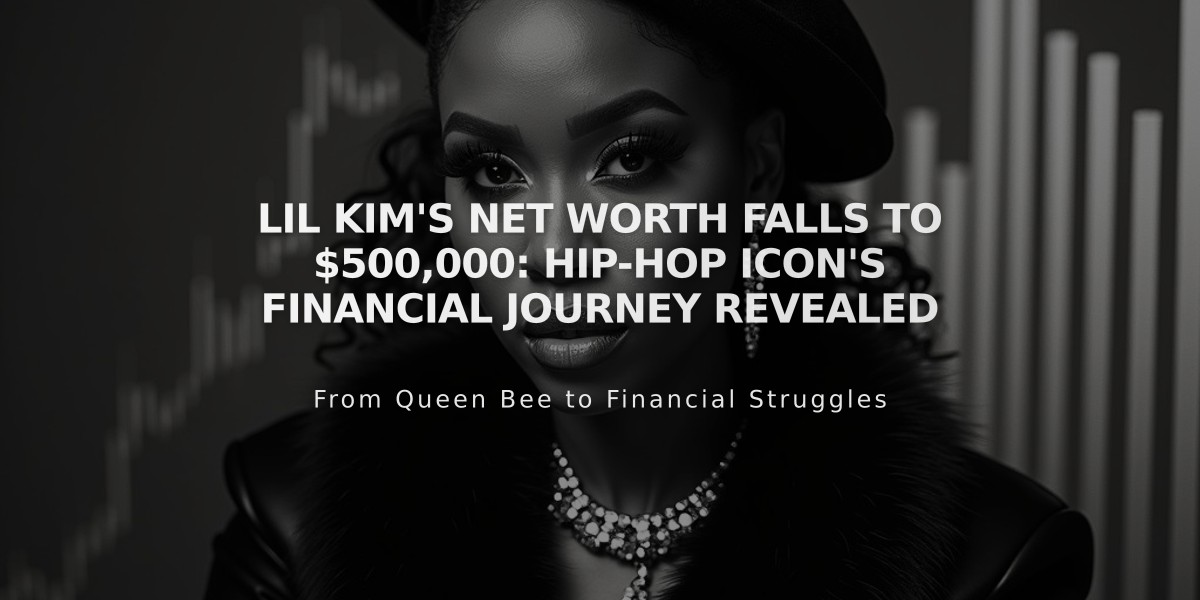 Lil Kim's Net Worth Falls to $500,000: Hip-Hop Icon's Financial Journey Revealed