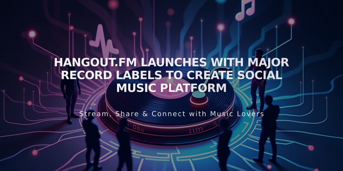 Hangout.fm Launches with Major Record Labels to Create Social Music Platform