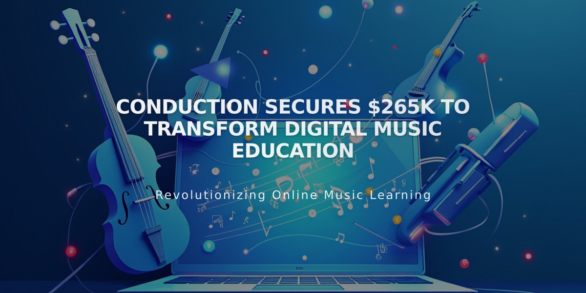 Conduction Secures $265K to Transform Digital Music Education