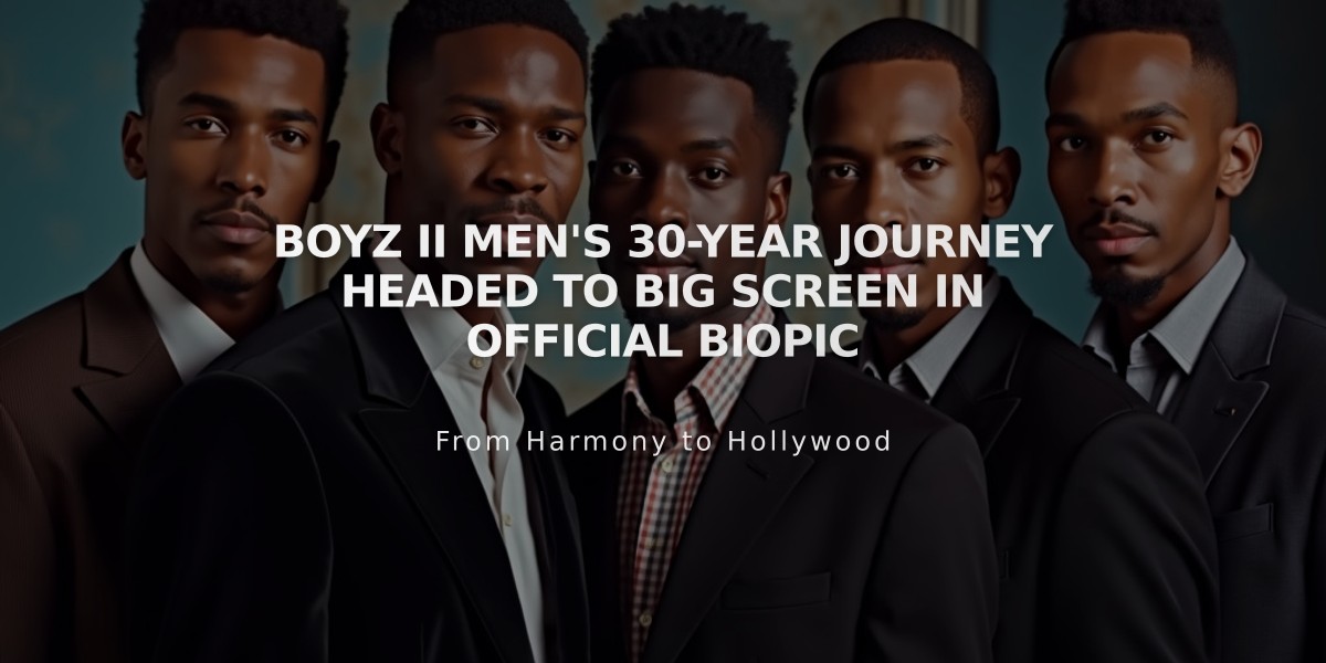 Boyz II Men's 30-Year Journey Headed to Big Screen in Official Biopic