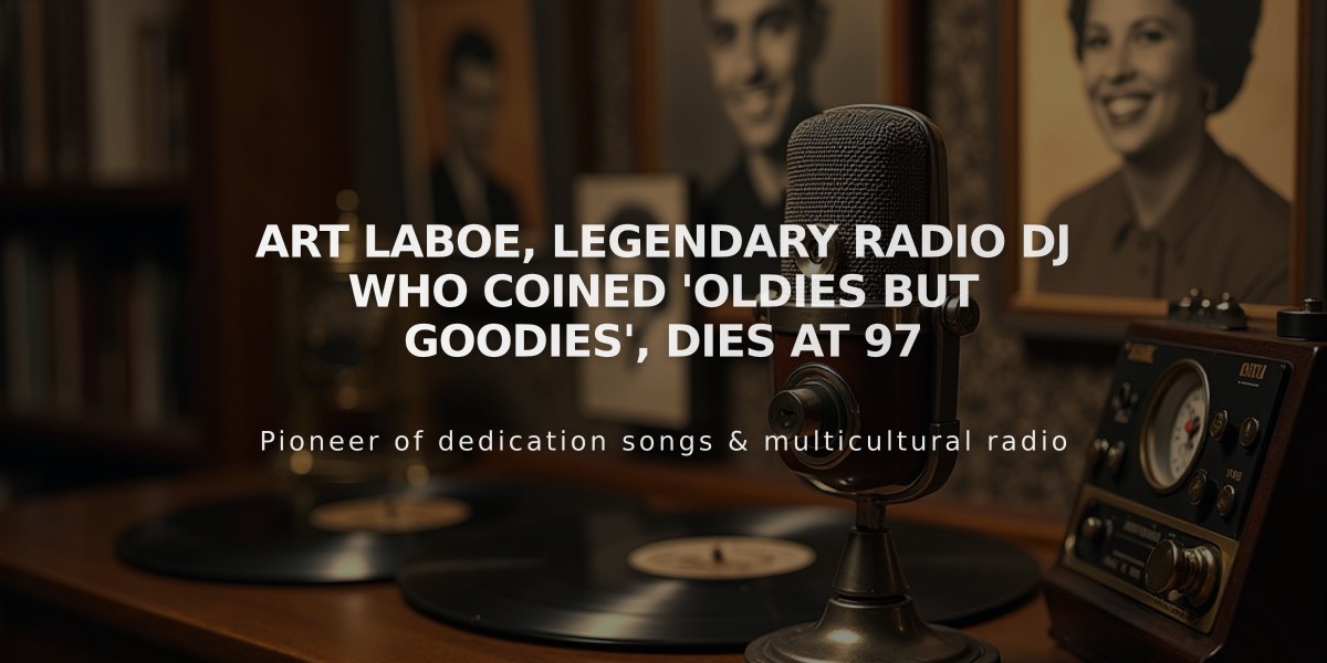 Art Laboe, Legendary Radio DJ Who Coined 'Oldies But Goodies', Dies at 97