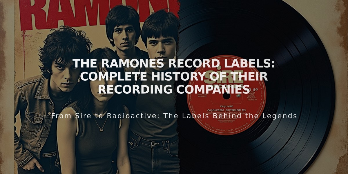 The Ramones Record Labels: Complete History of Their Recording Companies