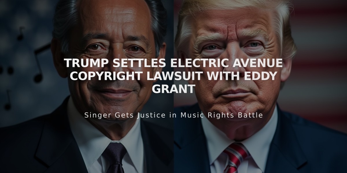 Trump Settles Electric Avenue Copyright Lawsuit with Eddy Grant