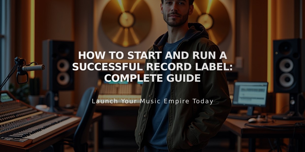 How to Start and Run a Successful Record Label: Complete Guide