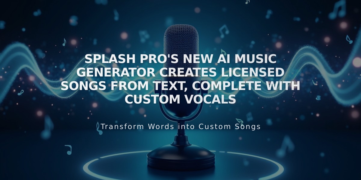 Splash Pro's New AI Music Generator Creates Licensed Songs from Text, Complete with Custom Vocals