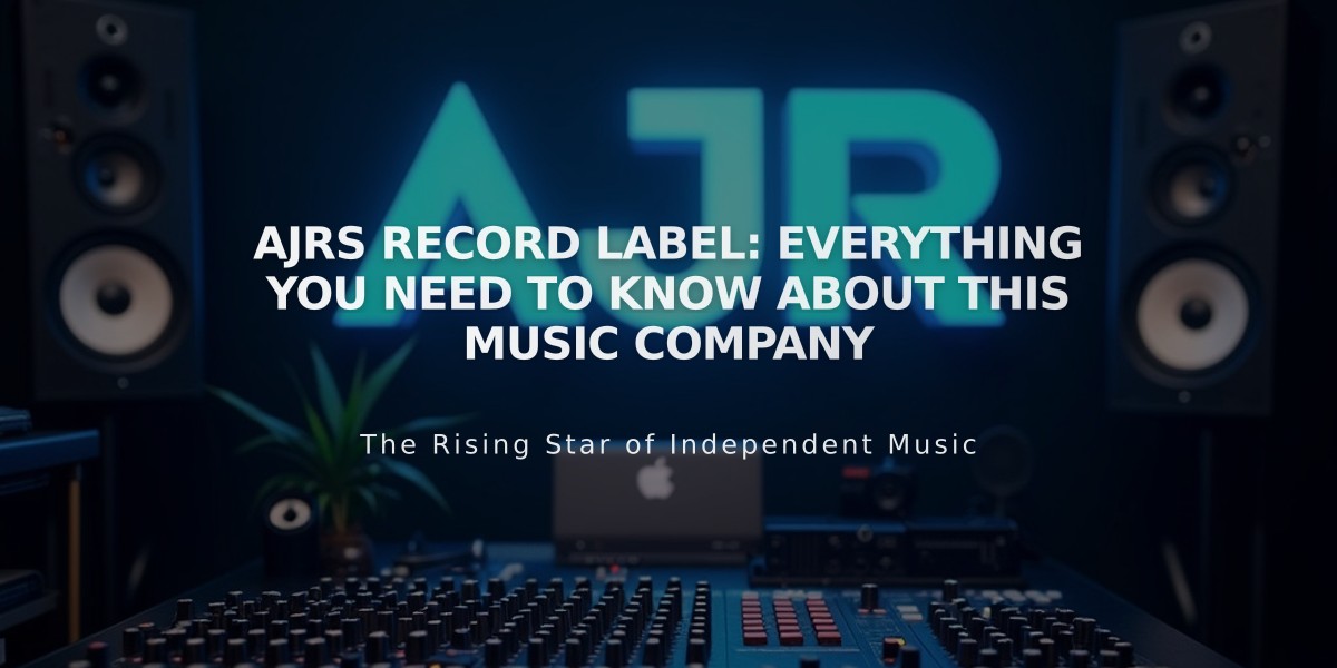 AJRS Record Label: Everything You Need to Know About This Music Company