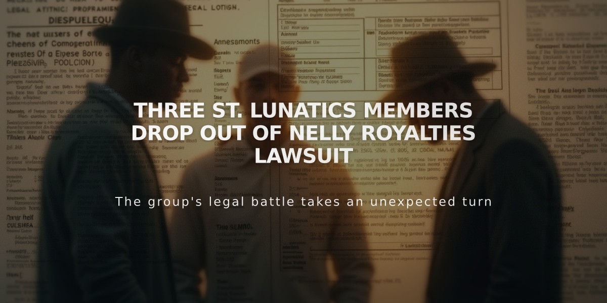 Three St. Lunatics Members Drop Out of Nelly Royalties Lawsuit