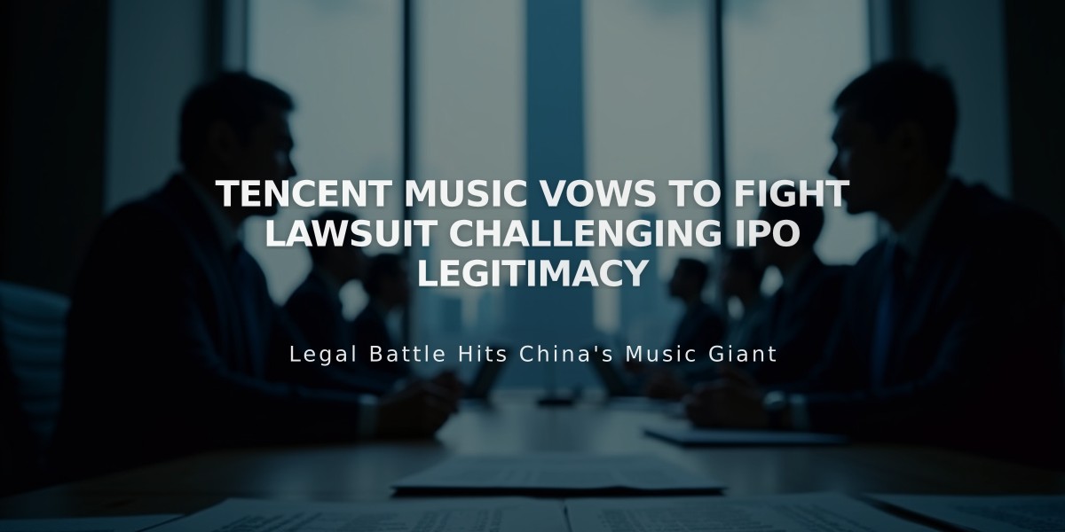 Tencent Music Vows to Fight Lawsuit Challenging IPO Legitimacy