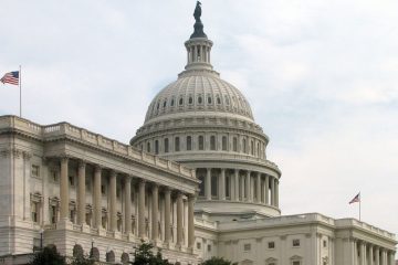 US Senate Capitol building exterior view