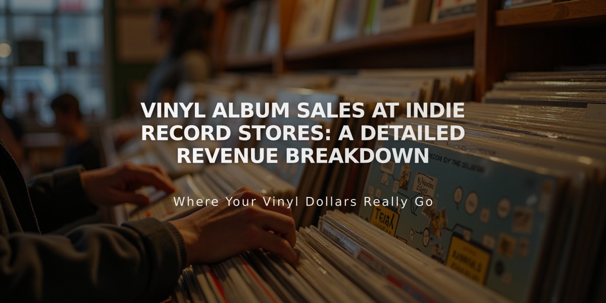 Vinyl Album Sales at Indie Record Stores: A Detailed Revenue Breakdown