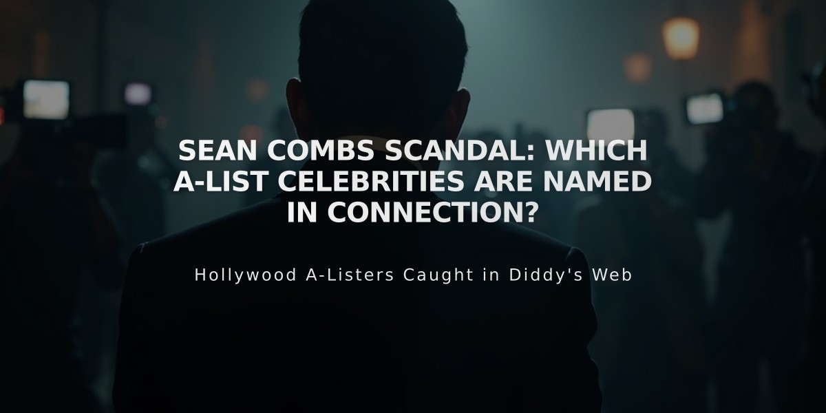 Sean Combs Scandal: Which A-List Celebrities Are Named in Connection?