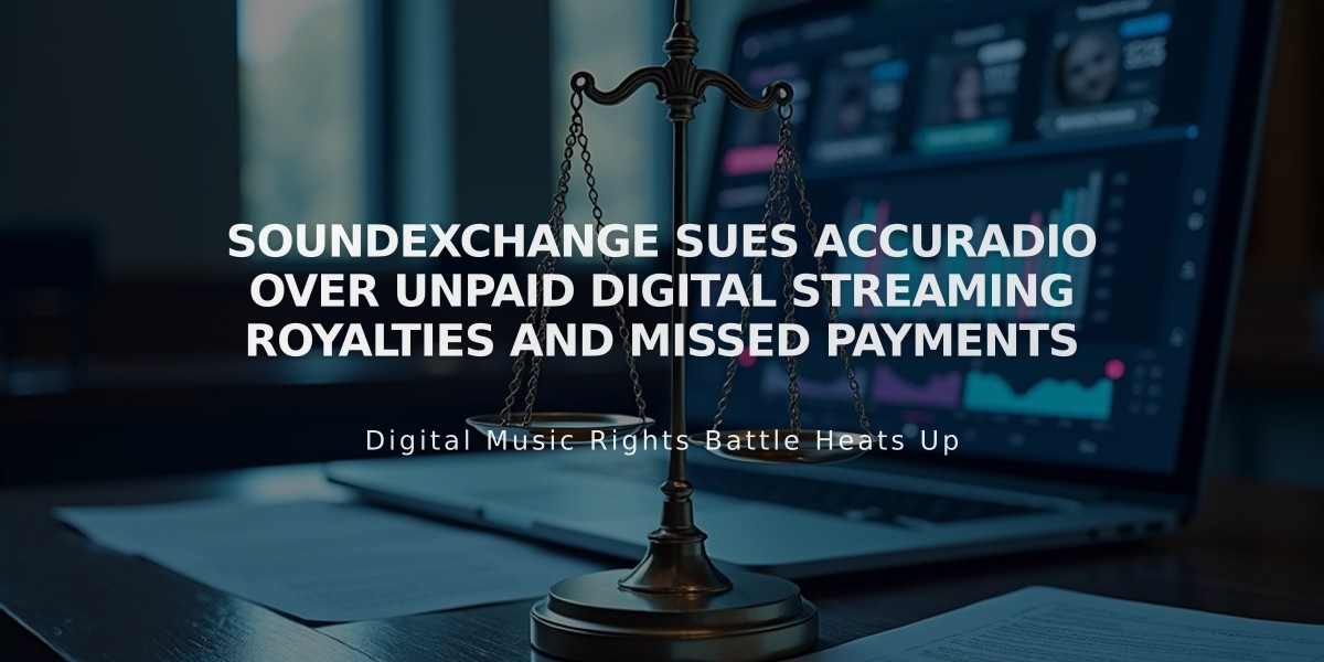 SoundExchange Sues AccuRadio Over Unpaid Digital Streaming Royalties and Missed Payments