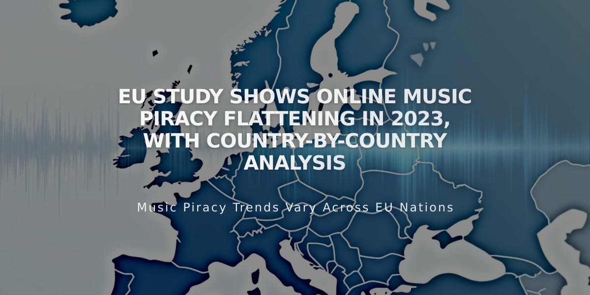 EU Study Shows Online Music Piracy Flattening in 2023, With Country-by-Country Analysis