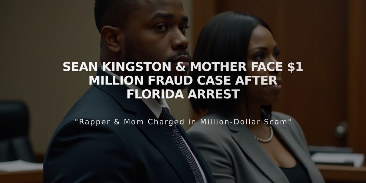 Sean Kingston & Mother Face $1 Million Fraud Case After Florida Arrest