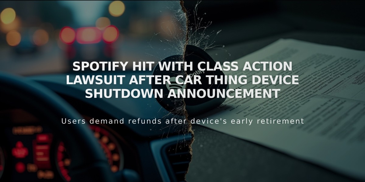 Spotify Hit With Class Action Lawsuit After Car Thing Device Shutdown Announcement