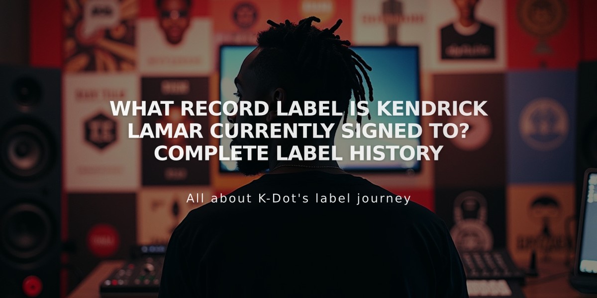 What Record Label Is Kendrick Lamar Currently Signed To? Complete Label History