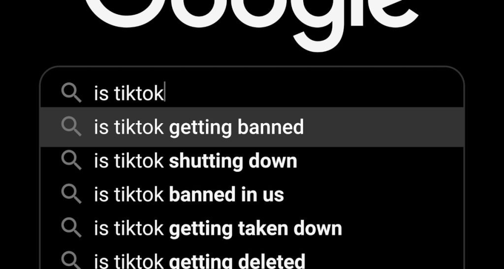 TikTok ban Google search results