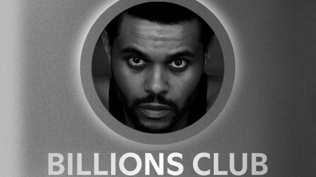 The Weeknd Spotify Billions Club Icon