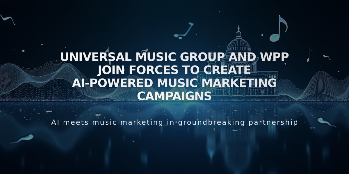 Universal Music Group and WPP Join Forces to Create AI-Powered Music Marketing Campaigns