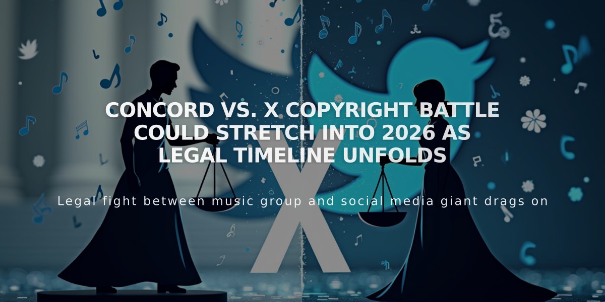 Concord vs. X Copyright Battle Could Stretch Into 2026 As Legal Timeline Unfolds