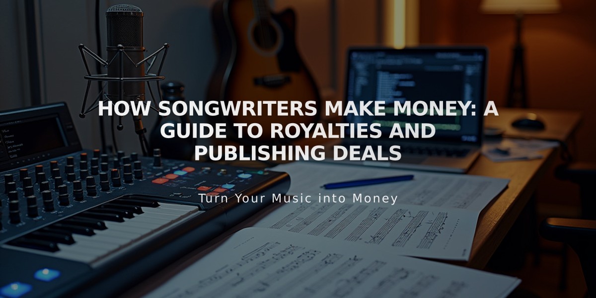 How Songwriters Make Money: A Guide to Royalties and Publishing Deals