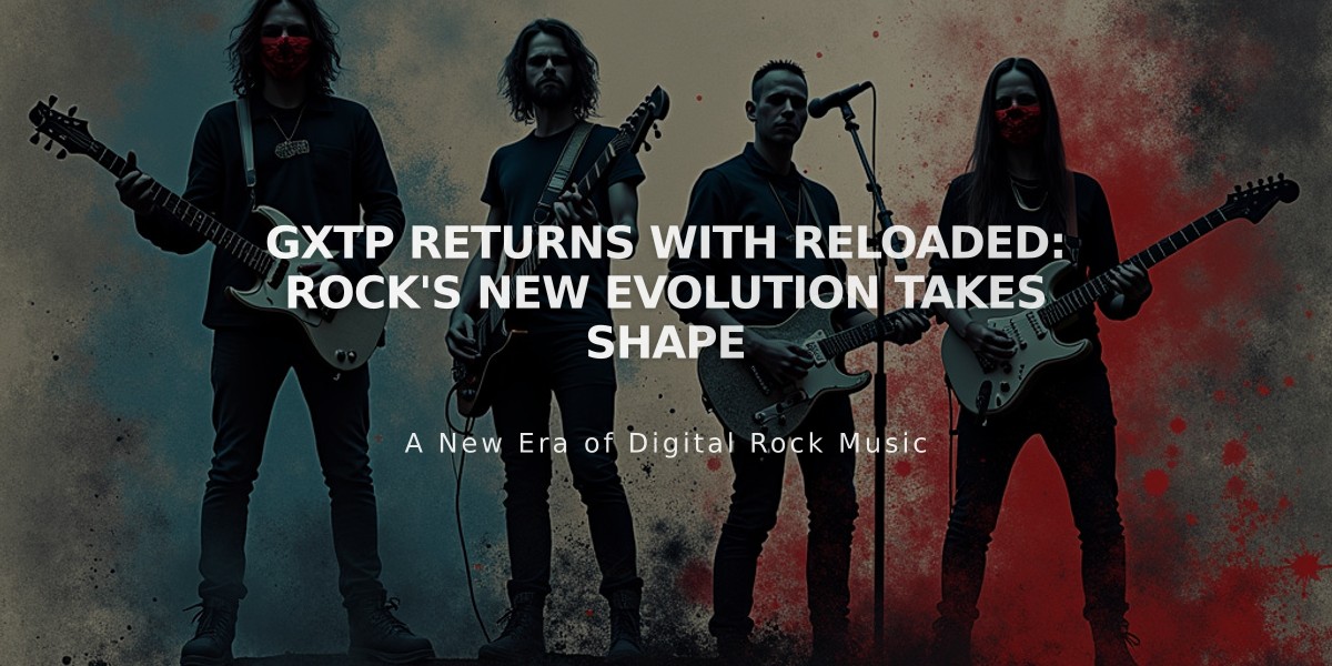 GXTP Returns with Reloaded: Rock's New Evolution Takes Shape