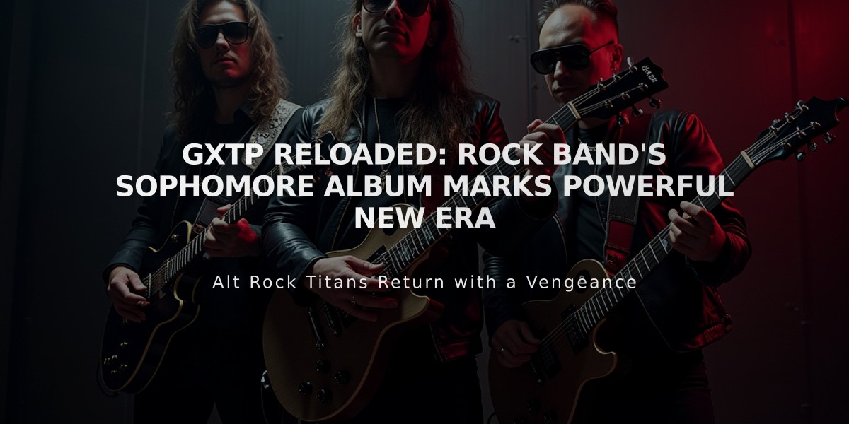 GXTP Reloaded: Rock Band's Sophomore Album Marks Powerful New Era