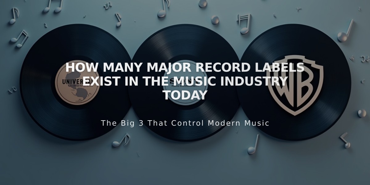 How Many Major Record Labels Exist in the Music Industry Today