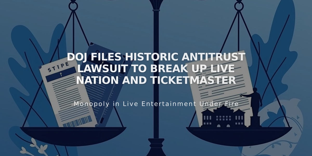 DOJ Files Historic Antitrust Lawsuit to Break Up Live Nation and Ticketmaster