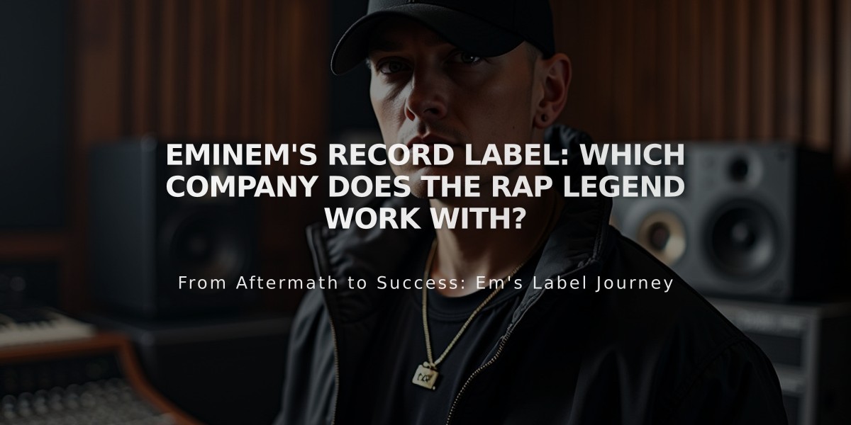 Eminem's Record Label: Which Company Does The Rap Legend Work With?