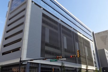 Altice office building, six stories high